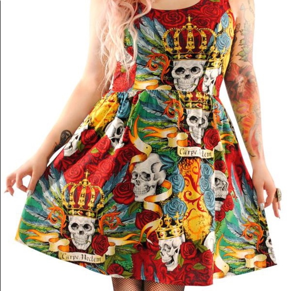 Folter clothing Pirate Carpe Noctem Dress Large